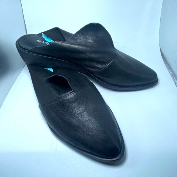 Black Leather Kelsi Dagger Womens Slip-On Loafers Size 6 Stylish & Comfortable - Picture 4 of 8
